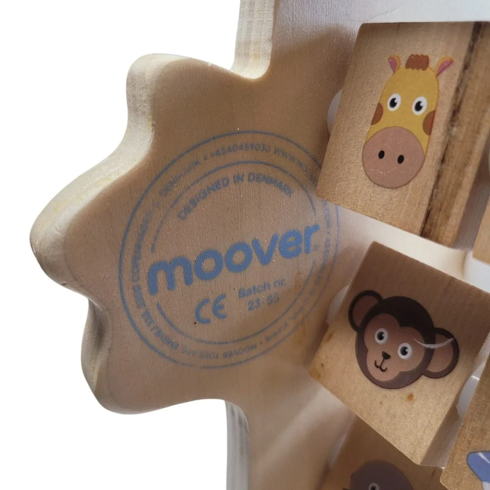 Moover Wooden Abacus Alphabet ABC Letters Numbers Animals Educational‎ Toy